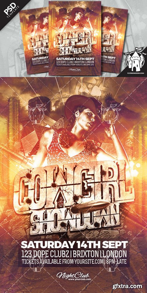 CM - Cowgirl Showdown Flyer Template 919558