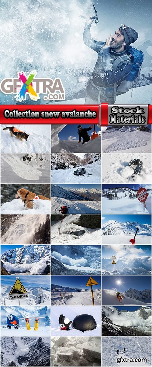 Collection snow avalanche winter mountain landscape 25 HQ Jpeg