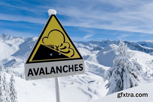 Collection snow avalanche winter mountain landscape 25 HQ Jpeg