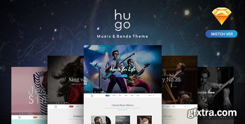 ThemeForest - Hugo | Music & Bands Sketch Templates 12668325