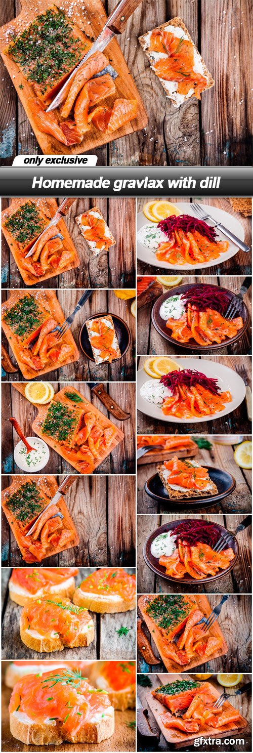 Homemade gravlax with dill - 13 UHQ JPEG