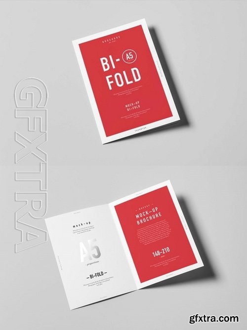 Bi-Fold A5 Brochure Mock-up