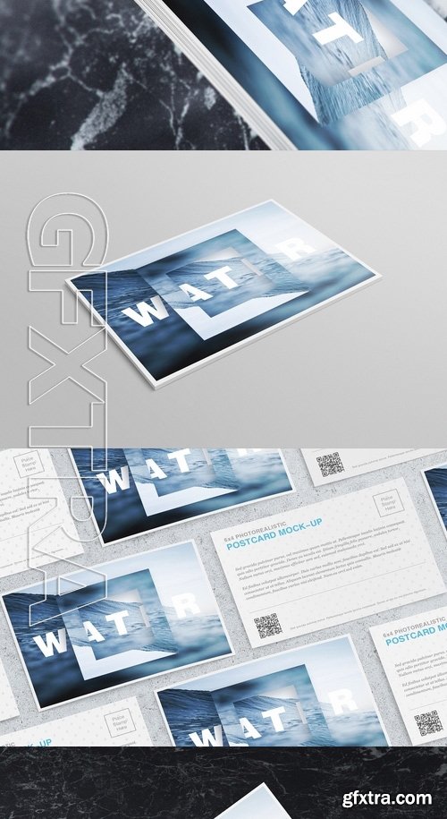 Photorealistic 6x4 Postcard & Invitation Mock-Ups