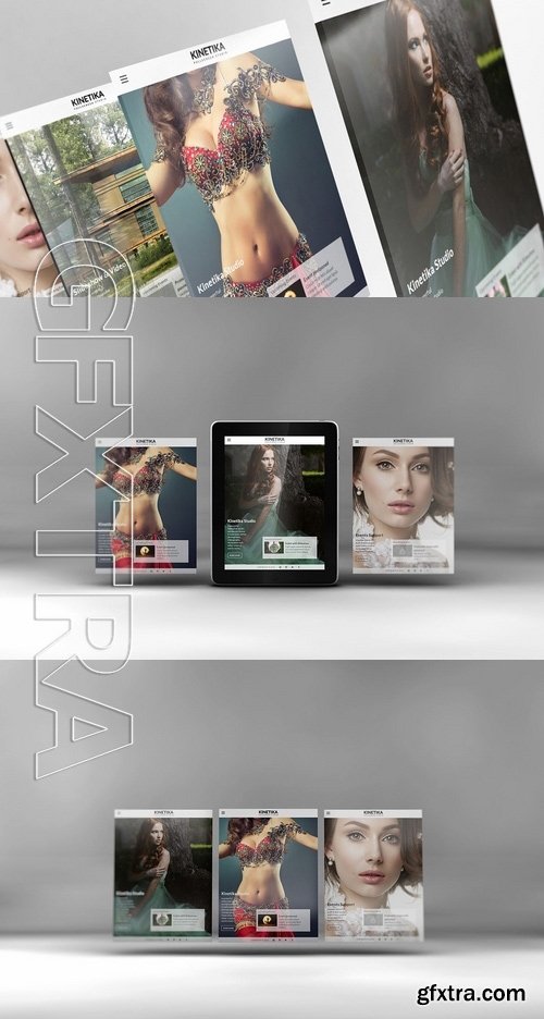 3D Tablet Screen Mockups