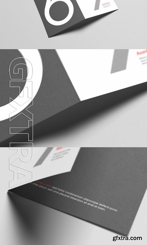 A6 Bi-Fold Half-Fold Brochure Mock-Up