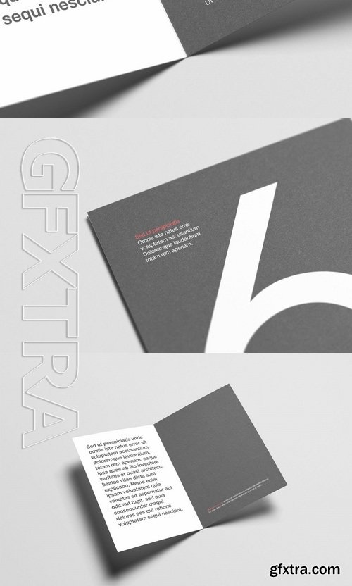 A6 Bi-Fold Half-Fold Brochure Mock-Up