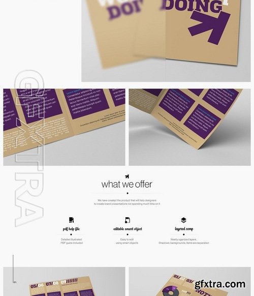 Bi-fold Brochure Mockup Pack