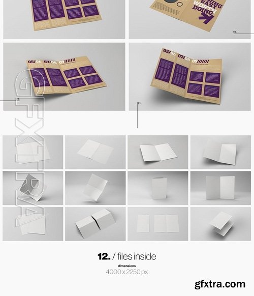 Bi-fold Brochure Mockup Pack