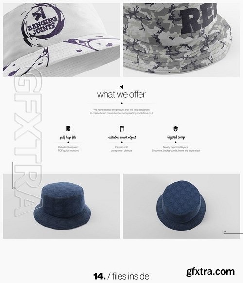 Bucket Hat Mockup Pack