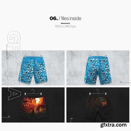 Shorts Boxer Briefs Mockup