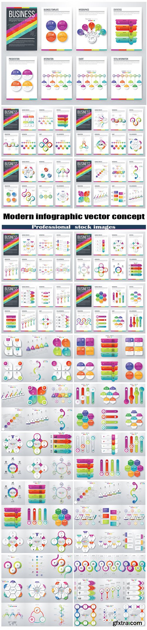 Modern infographic vector concept