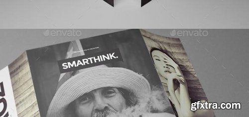 Graphicriver A4/ A5 Single Gate Fold Brochure Mockups 17227119