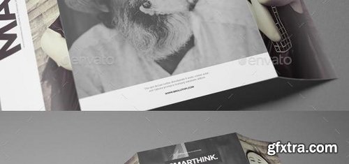 Graphicriver A4/ A5 Single Gate Fold Brochure Mockups 17227119