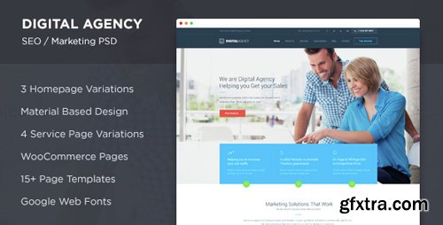 ThemeForest - Digital Agency - SEO / Marketing PSD 14258258