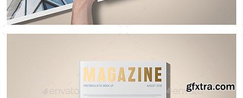 Graphicriver US Letter Foil Stamping Magazine Mock-Up 17440380