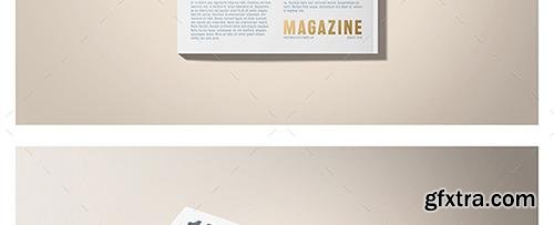 Graphicriver US Letter Foil Stamping Magazine Mock-Up 17440380