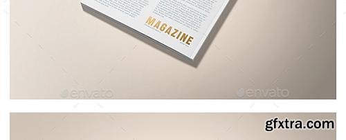 Graphicriver US Letter Foil Stamping Magazine Mock-Up 17440380