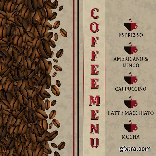 Coffee menu - 8 EPS