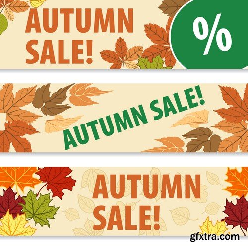 Autumn sale banner 1 - 8 EPS