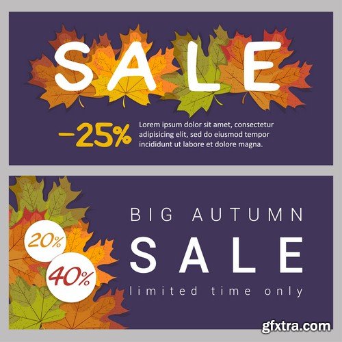 Autumn sale banner 1 - 8 EPS