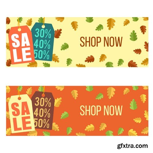 Autumn sale banner 1 - 8 EPS