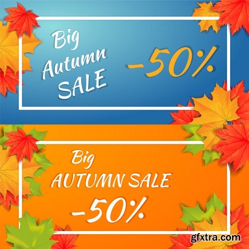 Autumn sale banner 1 - 8 EPS