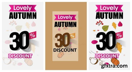 Autumn sale banner 1 - 8 EPS