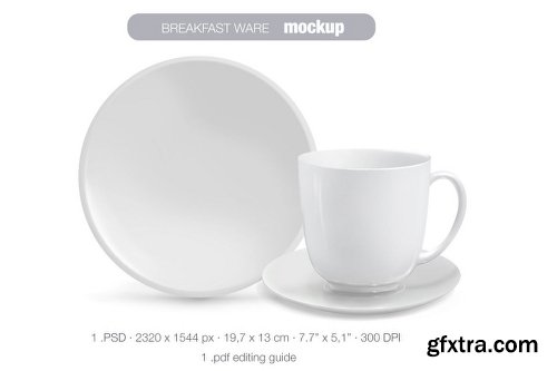 Breakfast ware Mockup