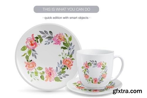 Breakfast ware Mockup