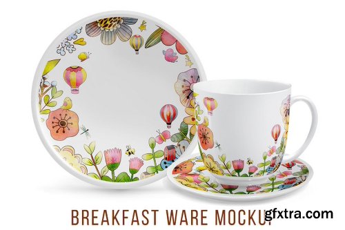 Breakfast ware Mockup