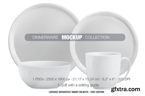 Dinnerware Collection Mockup