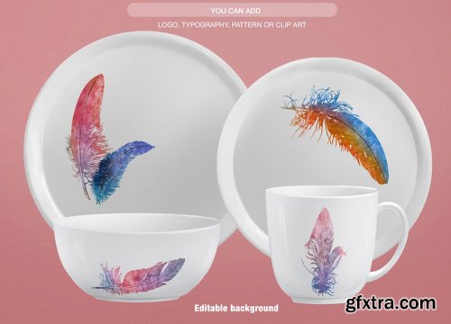 Dinnerware Collection Mockup