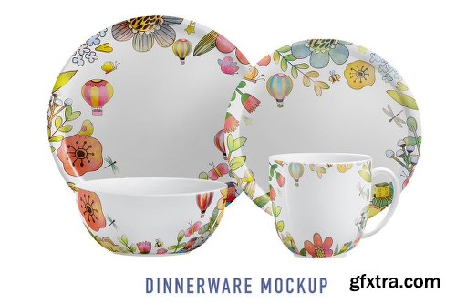 Dinnerware Collection Mockup