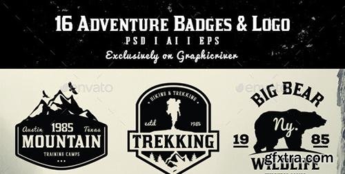 Graphicriver 16 Adventure Badges & Logo 11973456