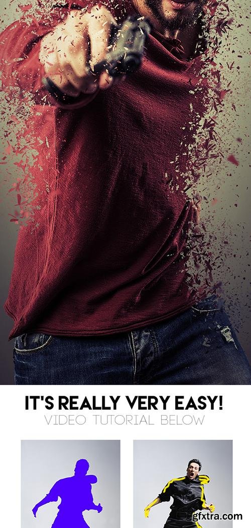 GraphicRiver Shatter Photoshop Action 13977140