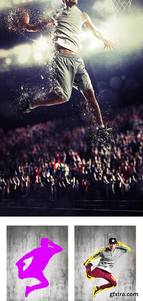 GraphicRiver Shatter Photoshop Action 13977140