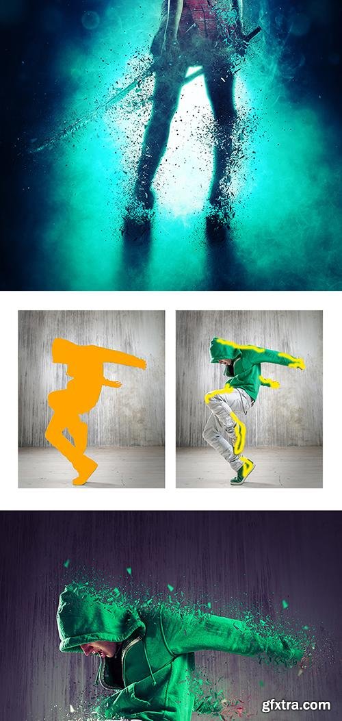 GraphicRiver Shatter Photoshop Action 13977140