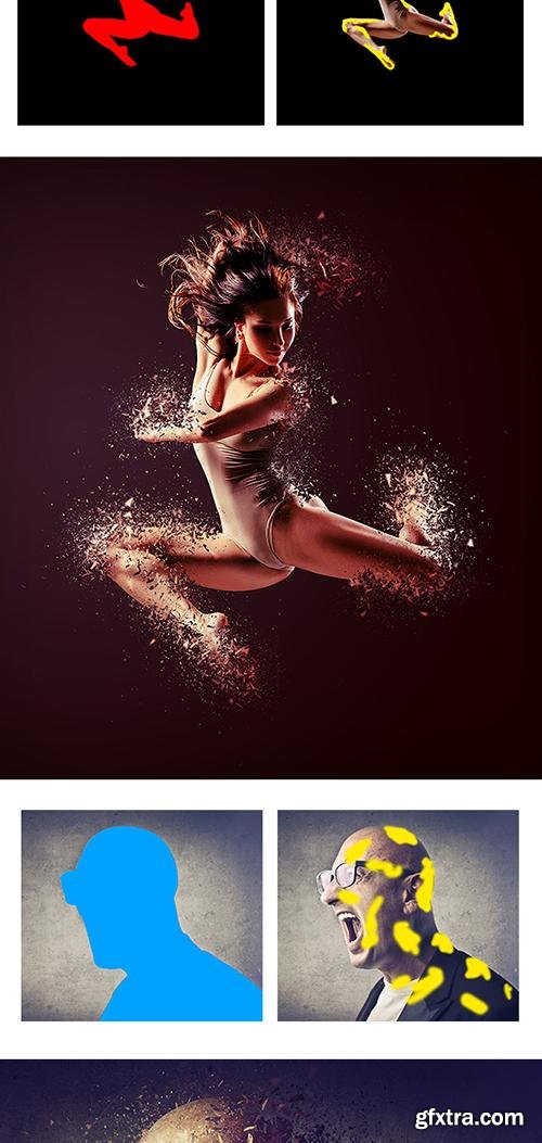 GraphicRiver Shatter Photoshop Action 13977140