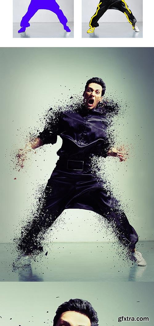 GraphicRiver Shatter Photoshop Action 13977140