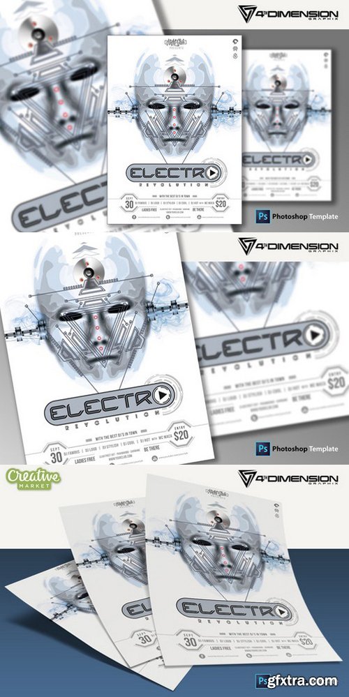 CM - Electro Revolution Flyer Template 923522