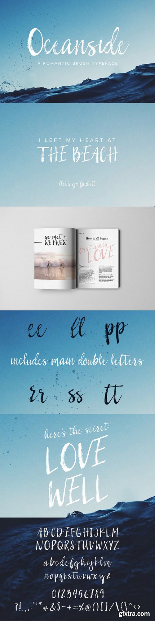 CM - Oceanside | A Romantic Brush Font 933431