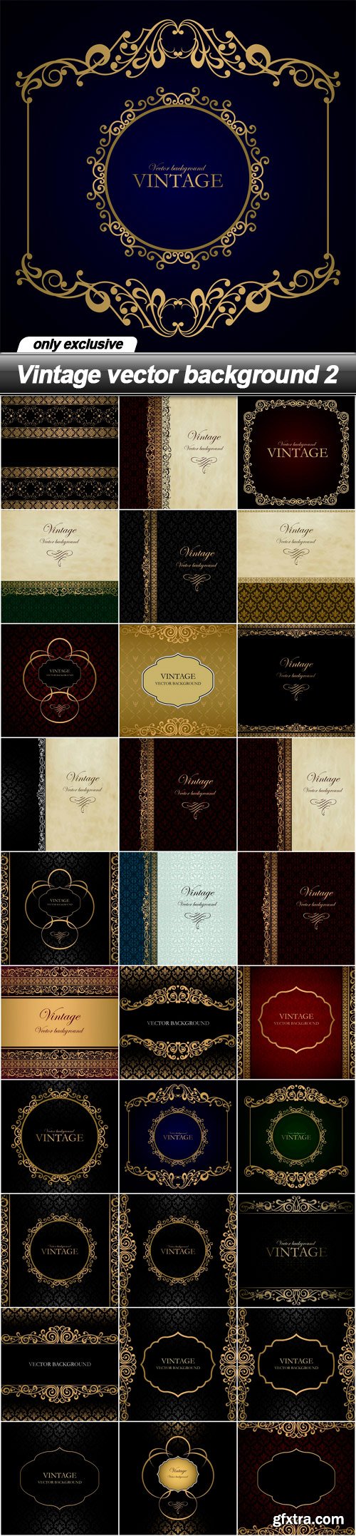 Vintage vector background 2 - 30 EPS