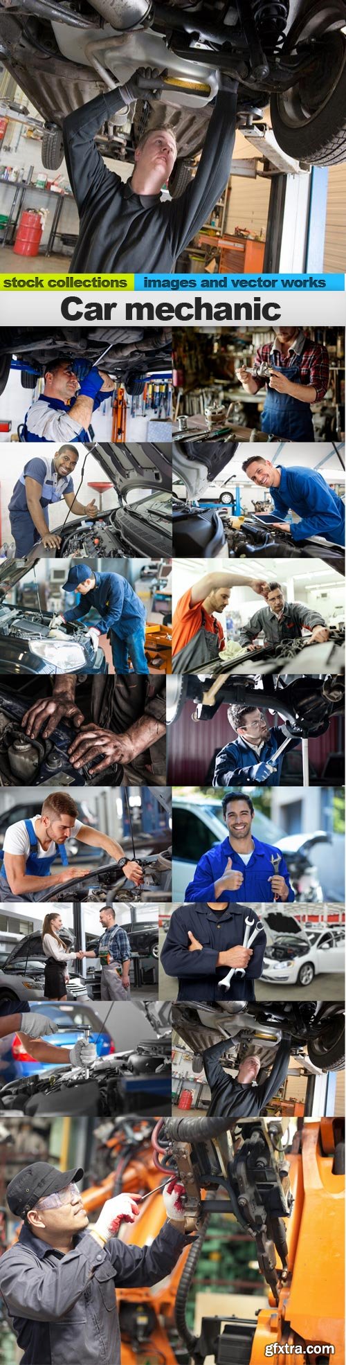 Car mechanic, 15 x UHQ JPEG