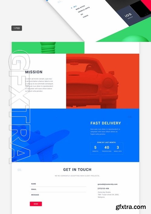 Grenade - Portfolio PSD Template