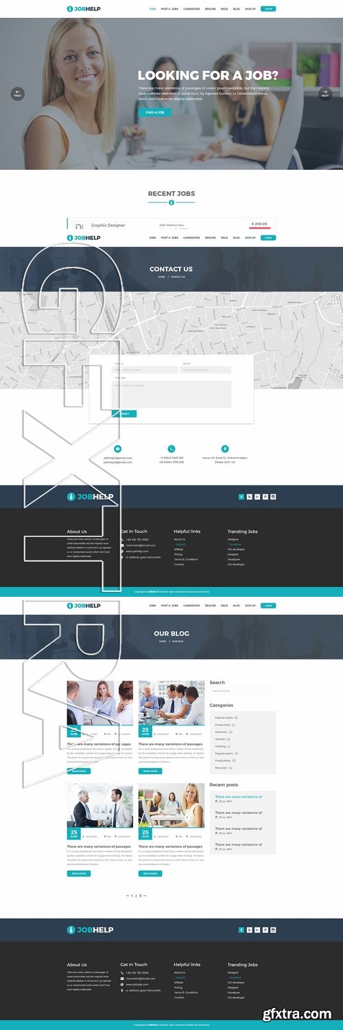 Jobhelp - Job Board PSD Template