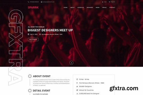 Sparrk - Event PSD Template