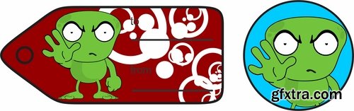 Collection of gift card tag sticker for things vector picture 25 EPS