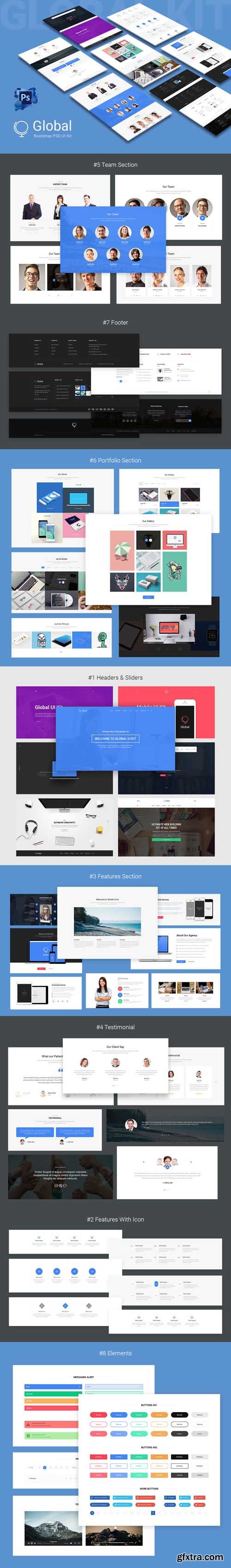 Global Bootstrap Multipurpose PSD UI Kit