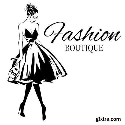 Fashion boutique logo - 6 EPS