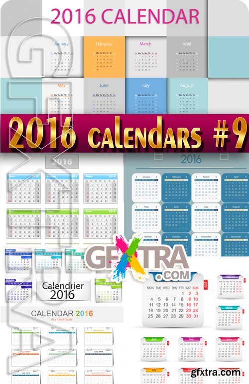 2016 calendars #9 - Stock Vectors